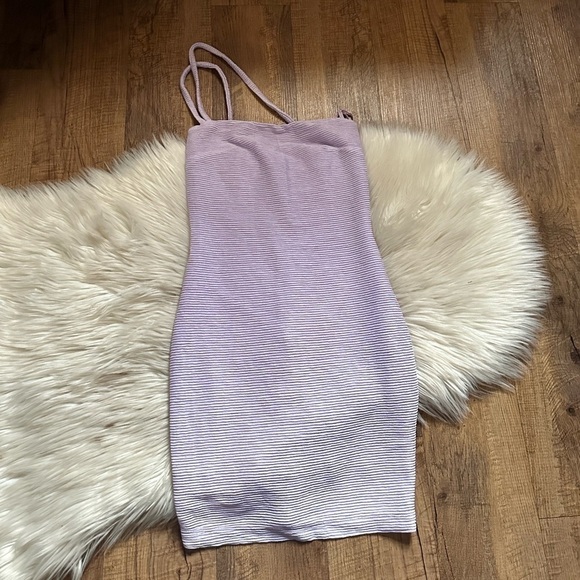 RUMER Penelope Mini Dress In Lilac - Picture 3 of 5